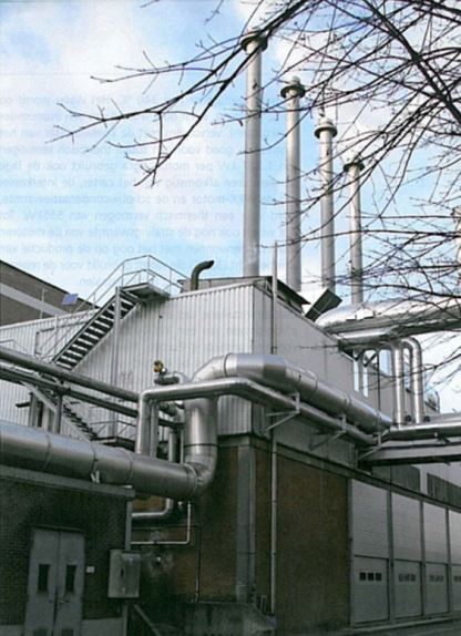 De warmtekrachtkoppelingsinstallatie van Agfa gebruikt stoom uit afvalwarmte
