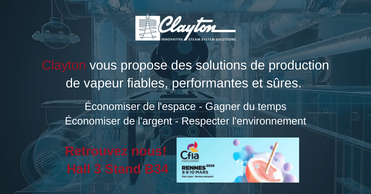 Clayton zal aanwezig zijn op de CFIA expo in Rennes